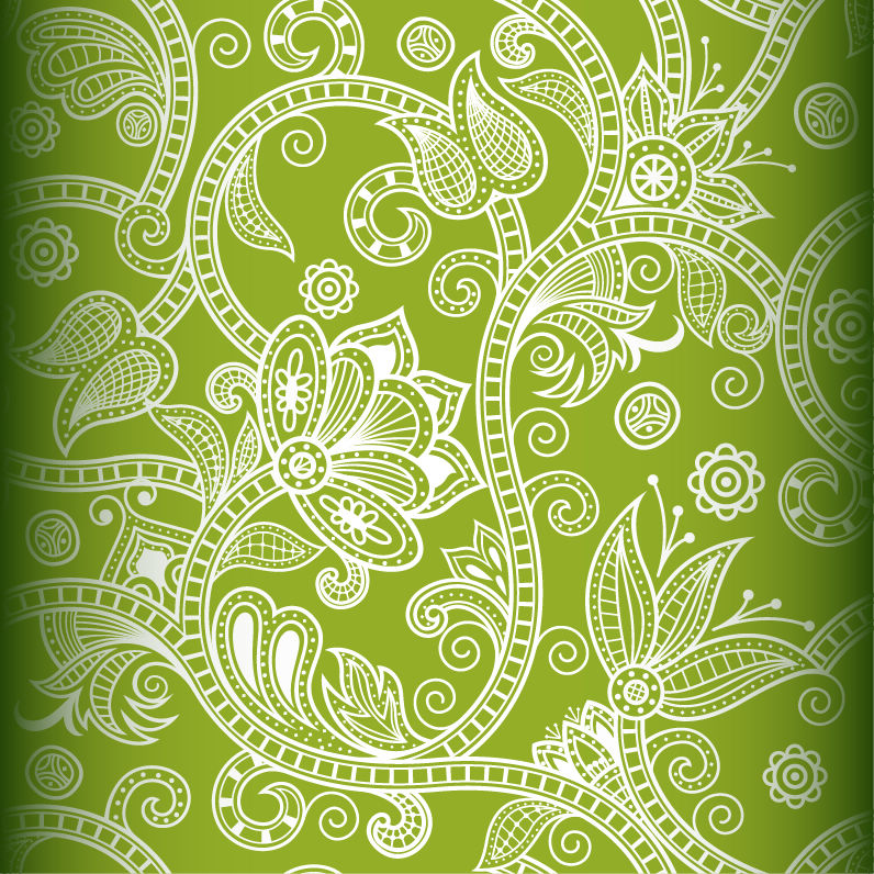 free vector Free Seamless Floral Vector Background